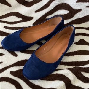 Size 10 Faux Suede Ballet Flats